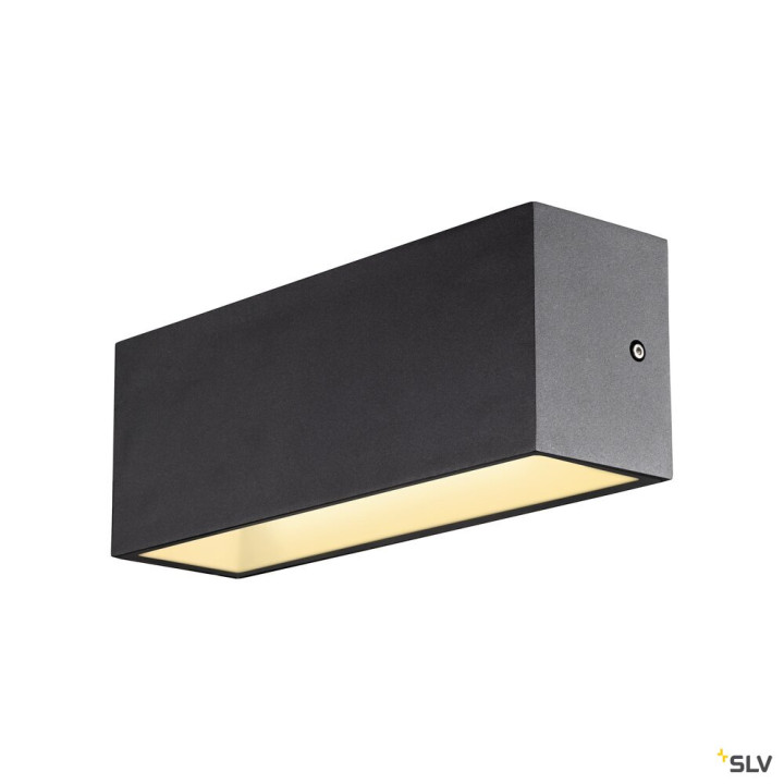 Sitra Cube Applique Ext L Up/Down Anthracite Led 24W 3000K/4000K Ip65 Cct Switch