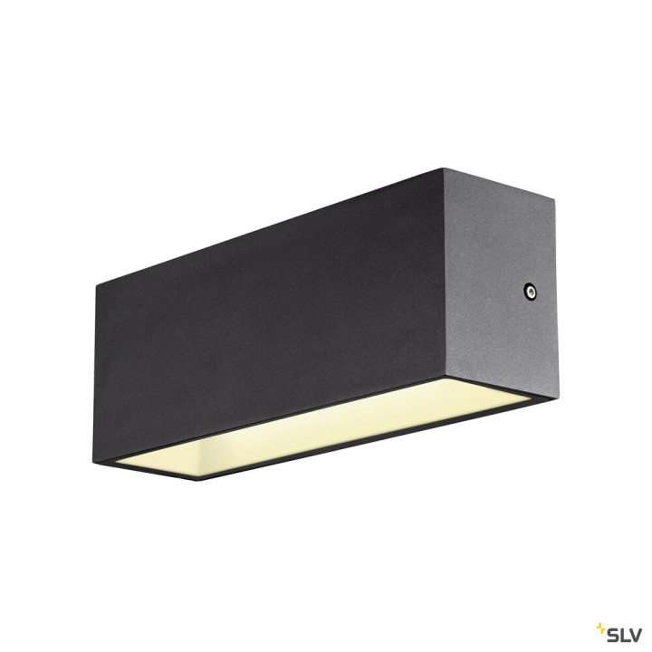 Sitra Cube Applique Ext L Up/Down Anthracite Led 24W 3000K/4000K Ip65 Cct Switch