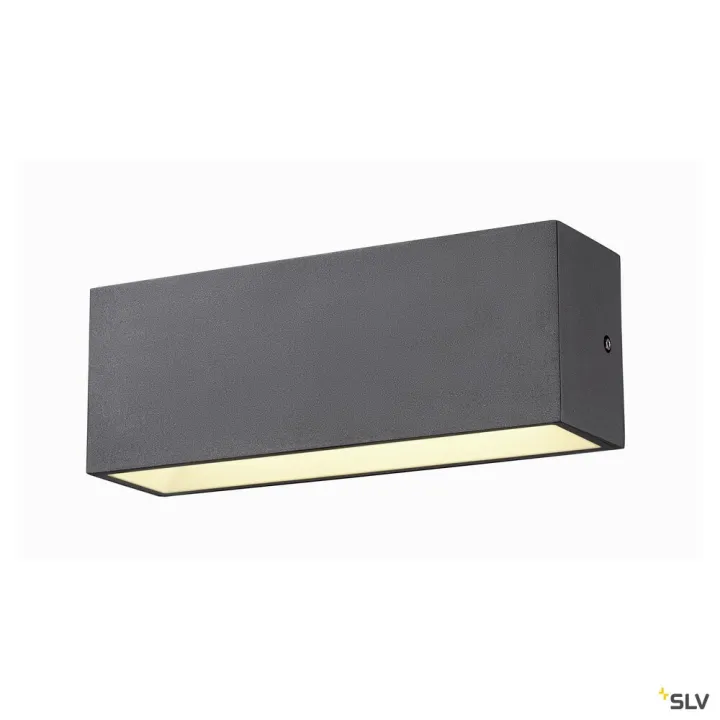Sitra Cube Applique Ext L Up/Down Anthracite Led 24W 3000K/4000K Ip65 Cct Switch
