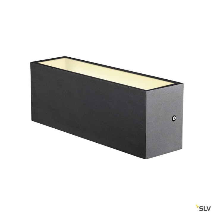 Sitra Cube Applique Ext L Up/Down Anthracite Led 24W 3000K/4000K Ip65 Cct Switch