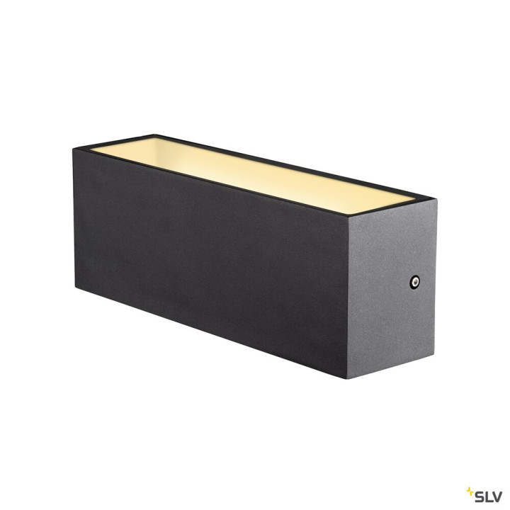 Sitra Cube Applique Ext L Up/Down Anthracite Led 24W 3000K/4000K Ip65 Cct Switch