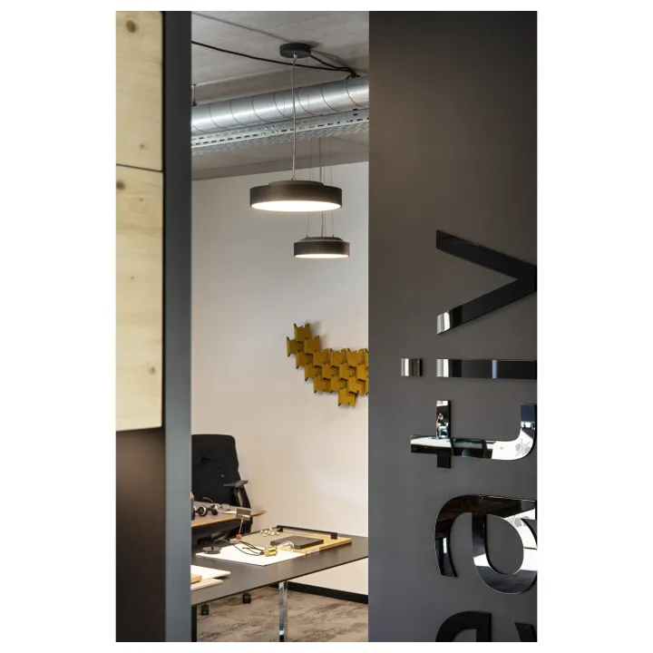 Medo® Pro 40, Applique Et Plafonnier, Intérieur, Rond, Noir, Led, 19W, Ugr -19