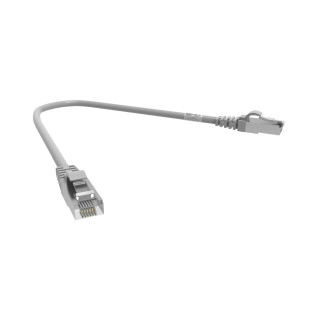 CORDON RJ45 CAT7 SFTP 100 OHMS LSOH SURMOULE GRIS LG 0,30M