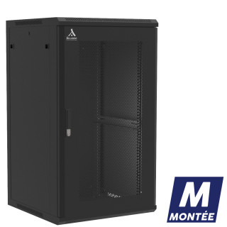 COFFRET MURAL MONTE PORTE NID D'ABEILLE 21U 600X600X1035 LIGNE 100