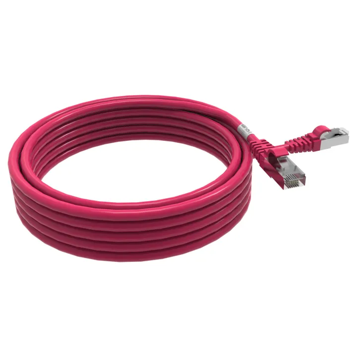Cordon Rj45 Cat6A Sftp 100 Ohms Lsoh Rose Lg 5M*