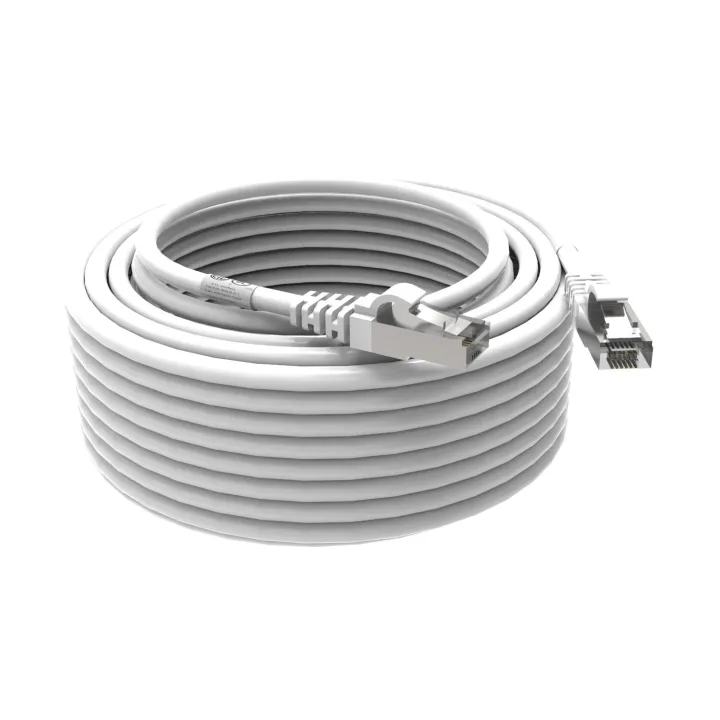 Cordon Rj45 Cat6A Sftp 100 Ohms Lsoh Blanc Lg 15M