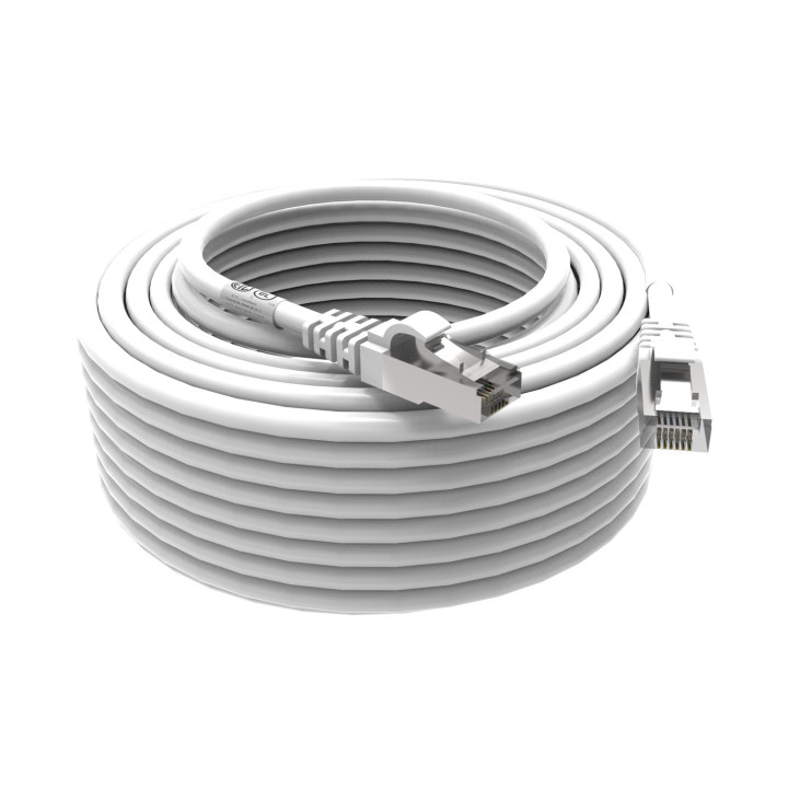 Cordon Rj45 Cat6A Sftp 100 Ohms Lsoh Blanc Lg 20M