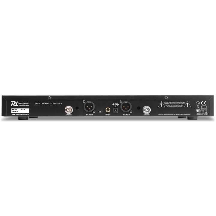 Micro Sans Fil Uhf, 2 X 16 Canaux, 2 Micro Main, Set - Pd632 - Pd632Bp