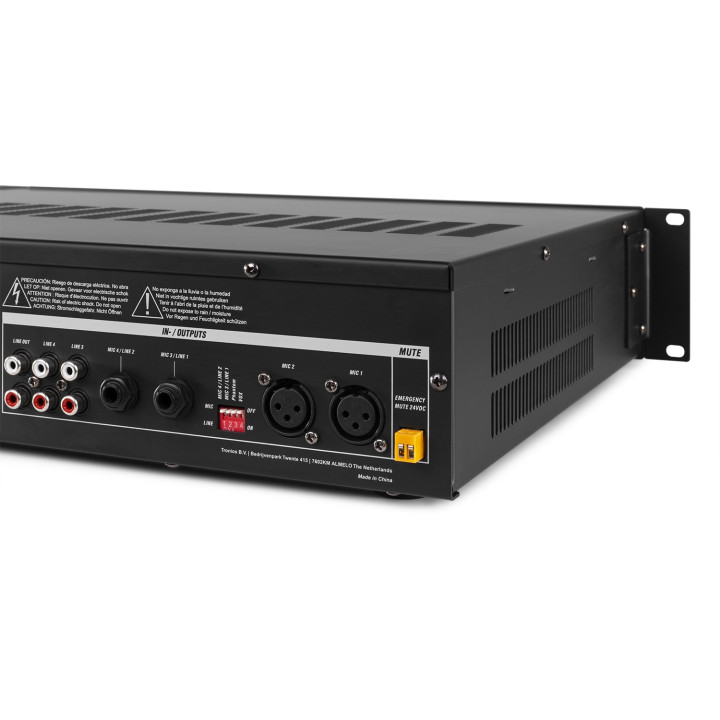 Amplificateur 120 W, 100 V, 8 Ω, Mixeur, 6 Canaux, Multimédia / Bt - Prm120