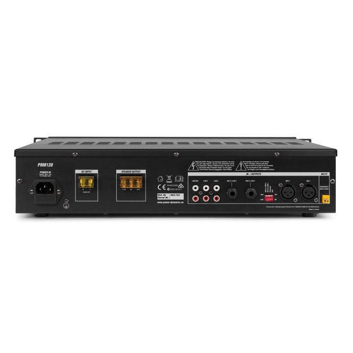 Amplificateur 120 W, 100 V, 8 Ω, Mixeur, 6 Canaux, Multimédia / Bt - Prm120