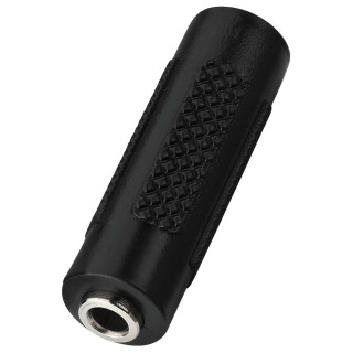 Adaptateur 2 x jack 3,5 femelle stéréo, corps plastique
