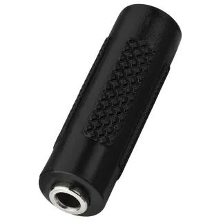 Adaptateur 2 X Jack 3,5 Femelle Stéréo, Corps Plastique