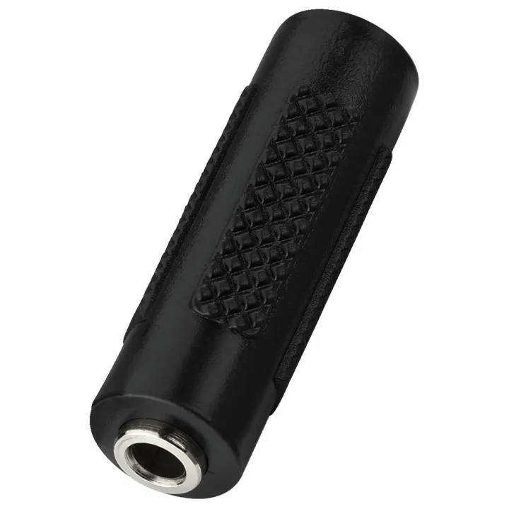 Adaptateur 2 X Jack 3,5 Femelle Stéréo, Corps Plastique