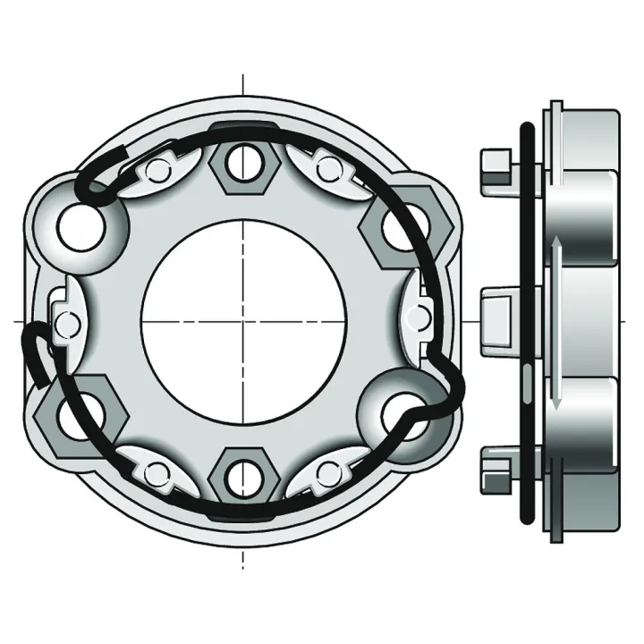 Support Universel Zamac Pour Moteur De Volet Roulant