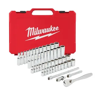 Set De Douilles Et Clés À Cliquet 1/4 Métrique & Impérale 50Pcs