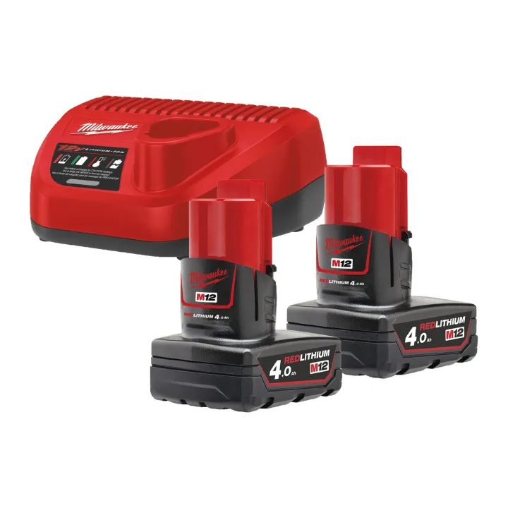M12 Packnrj-402-Pack Nrj 12V, 4,0 Ah Red Lithium, Système M12