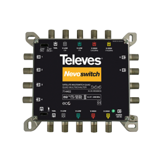 NEVOSWITCH 5x5x6 "F" TERM/CASC. + ALIM. QUAD