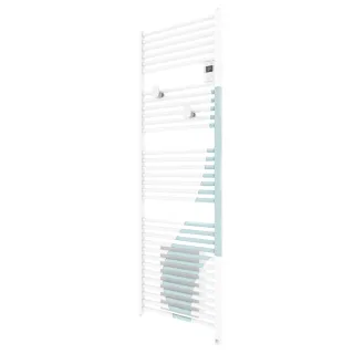 Radiateur Sèche-Serviettes Connecté Riva 5 Etroit 300W Noir Carbone