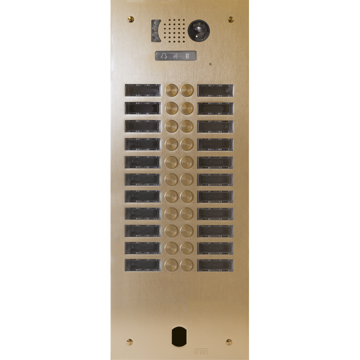Plaque Video Alu 2R 22 Bp 2Voice Champagne