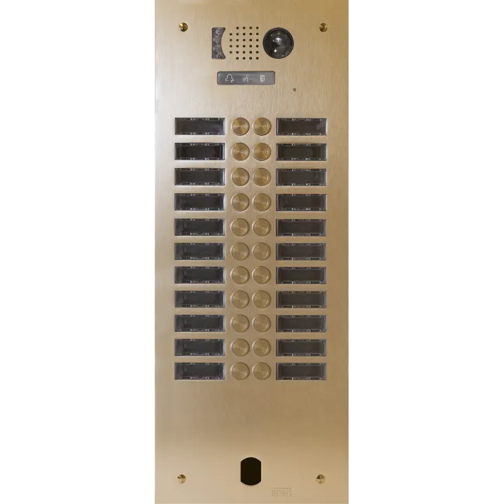 Plaque Video Alu 2R 22 Bp 2Voice Champagne