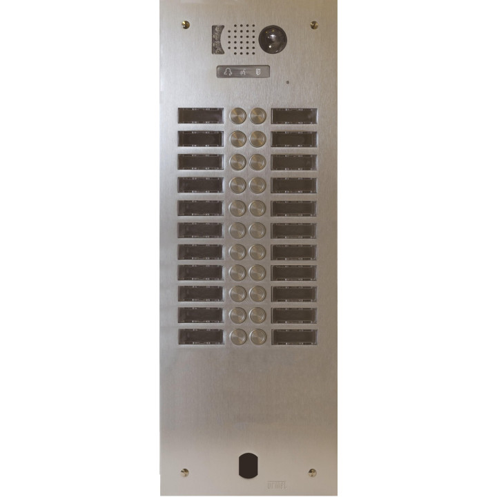 Plaque Video Alu 2R 22 Bp 2Voice pour systèmes URMET