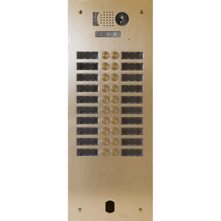 Plaque Video Alu 2R 20 Bp 2Voice Champ pour systèmes URMET