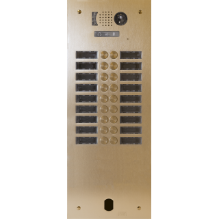 Plaque Video Alu 2R 18 Bp 2Voice Champagne