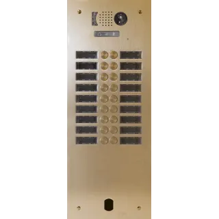Plaque Video Alu 2R 18 Bp 2Voice Champagne