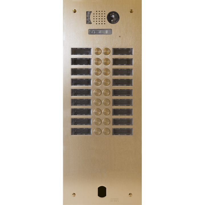Plaque Video Alu 2R 18 Bp 2Voice Champagne