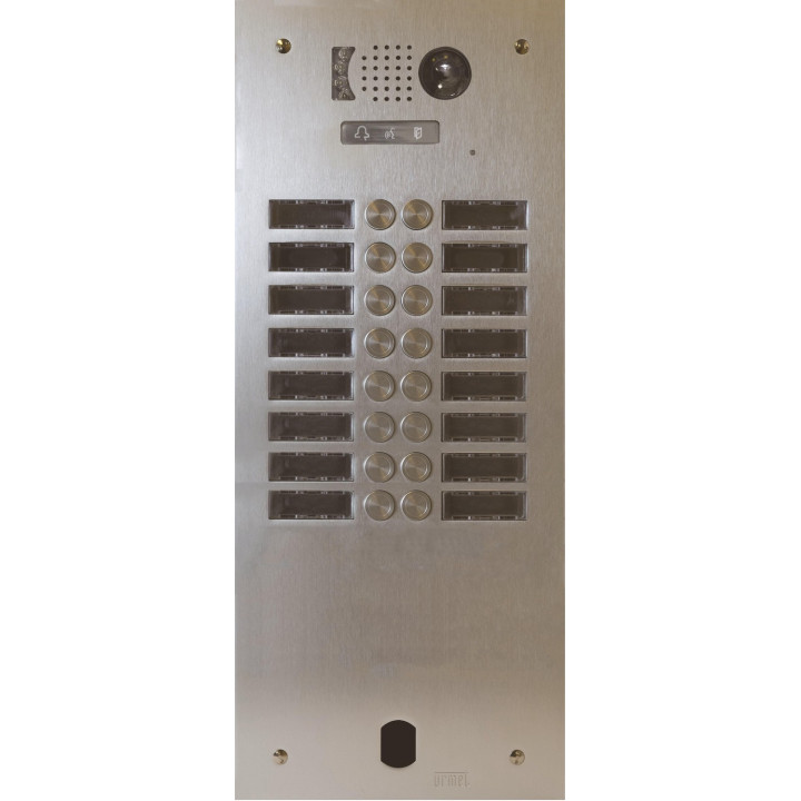 Plaque Video Alu 2R 16 Bp 2Voice pour systèmes URMET