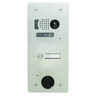 Plaque Video Alu 1 Bp 2Voice pour systèmes URMET