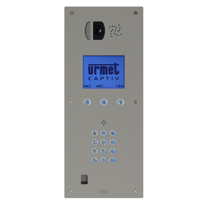 Platine de rue à  Défilement De Noms Bibus Video 8L Inox Clavier