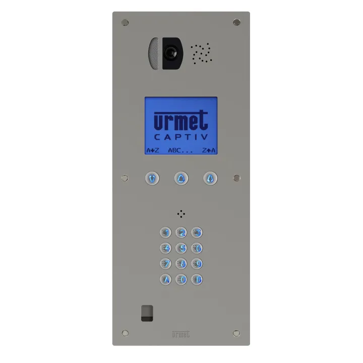 Platine de rue à  Défilement De Noms Bibus Video 8L Inox Clavier