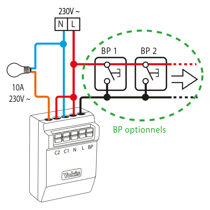 Micromodule Télérupteur 10A Radio Power