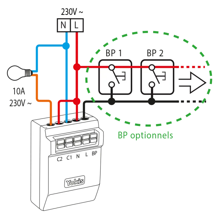 Micromodule Télérupteur 10A Radio Power