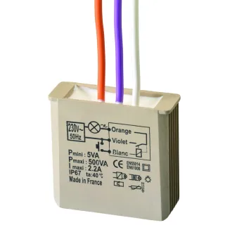 Micromodule Télérupteur Encastré Filaire 500W