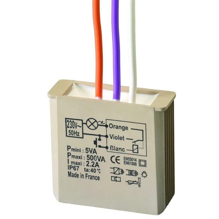 Micromodule Télérupteur Encastré Filaire 500W