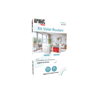 Kit Volet Roulant Radio Zigbee :1 récepteur & 1 télécommande 2 touches programmé