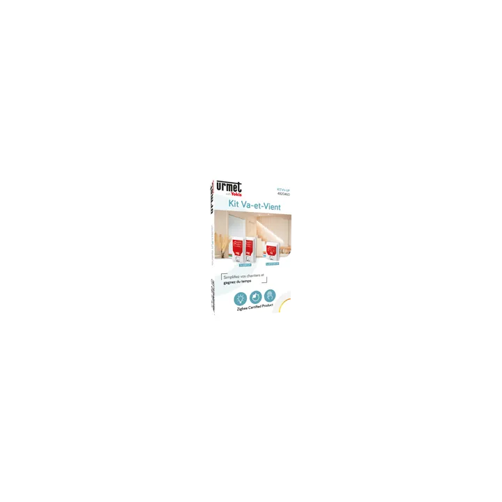 Kit Simple Allumage Radio Zigbee : 1 Récepteur & 1 Émetteur Encastré Programmé