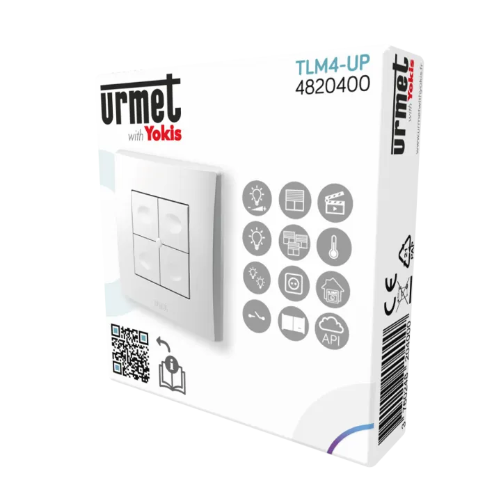 Yoki Tlm4-Up - Télécommande Murale, 4 Touche Zigbee Up