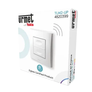 Télécommande Murale Multifonction Tlm2-Up Urmet With Yoki - 2 Touch - Zigbee 30 - Blanc