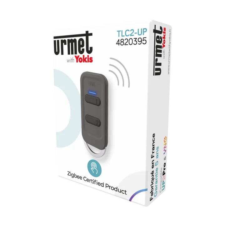 Télécommande Multifonction Tlc2-Up Urmet With Yoki - Format Porte-Badge - 2 Touch - Zigbee 30 - Noir
