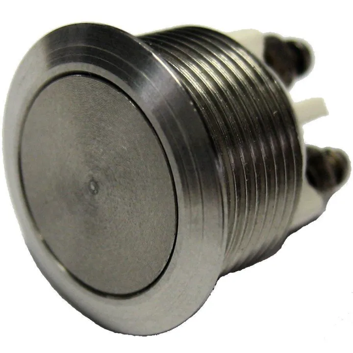 Bouton Poussoir De Sortir Inox Normalement Ouvert Ø 18Mm