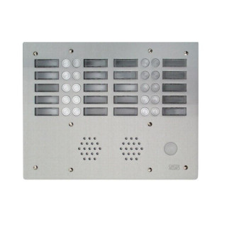 Plaque AV Alu 6Mm 4R 20Bp pour systèmes URMET