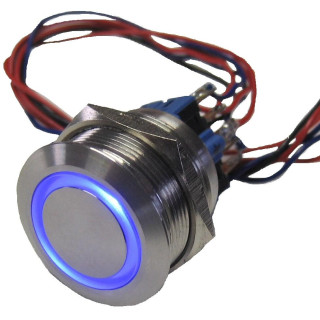 Bouton Poussoir Seul No/Nf Lum Ø 19 Mm pour systèmes URMET