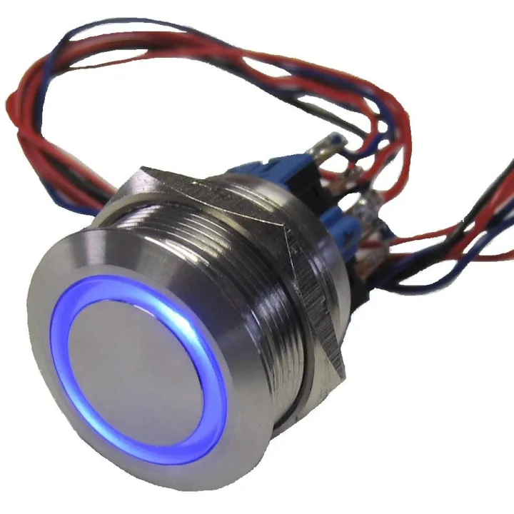 Bouton Poussoir Seul No/Nf Lum Ø 19 Mm pour systèmes URMET