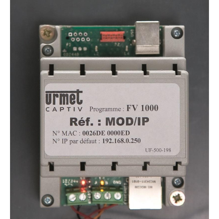 Interface Mod/Ip Alimentation 12/24V, Rj45, Rs485.