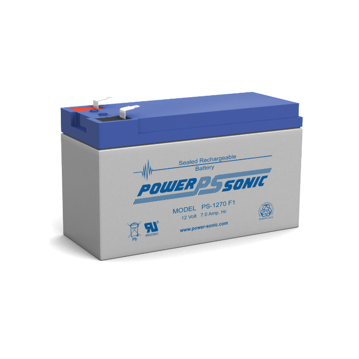 Batterie Powersonic  7Ah  12 Volts  Dim pour systèmes intrusions