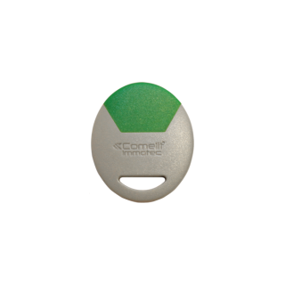 Badge électronique de proximité vert, adapté pour identifier rapidement une