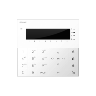 Série Vedo - Clavier LCD tactile avec RFID, 2 entrées, 4 touches, 8 zones